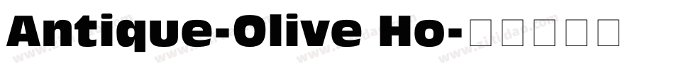 Antique-Olive Ho字体转换